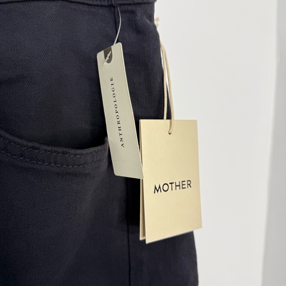 MOTHER NWT The Half Pipe Flood Black Barrel Jeans - Picture 5 of 11
